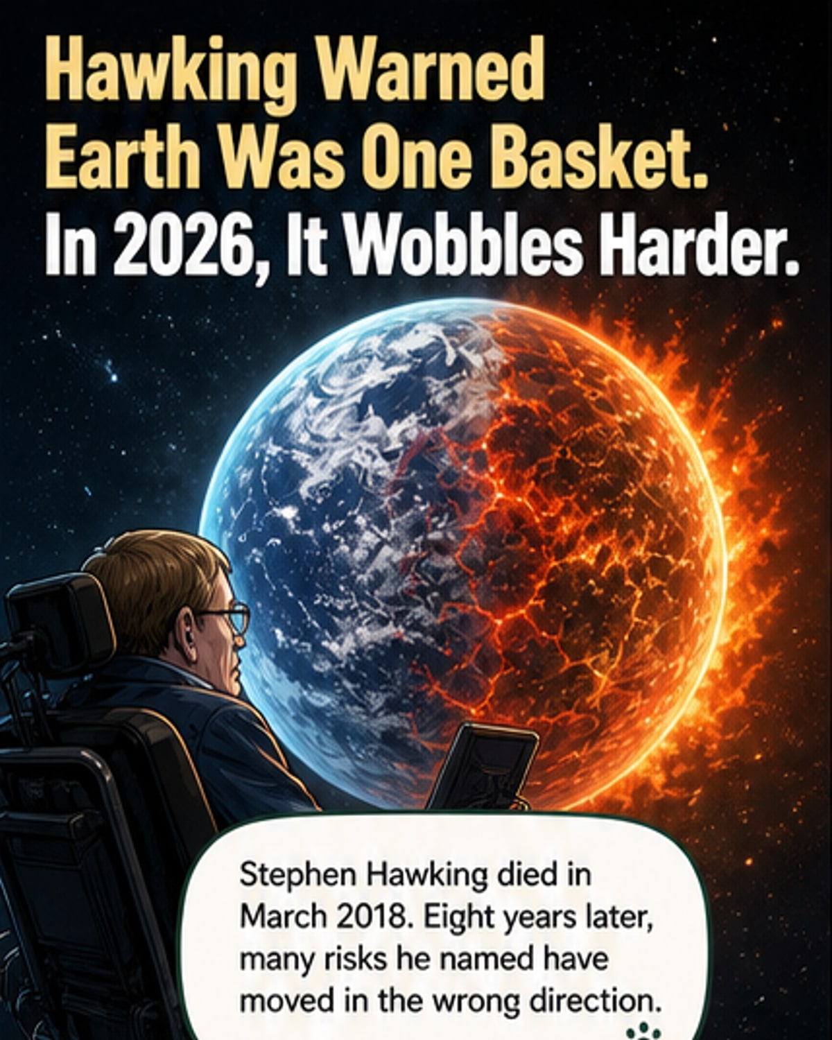 Hawking's Final Warning Is Coming True