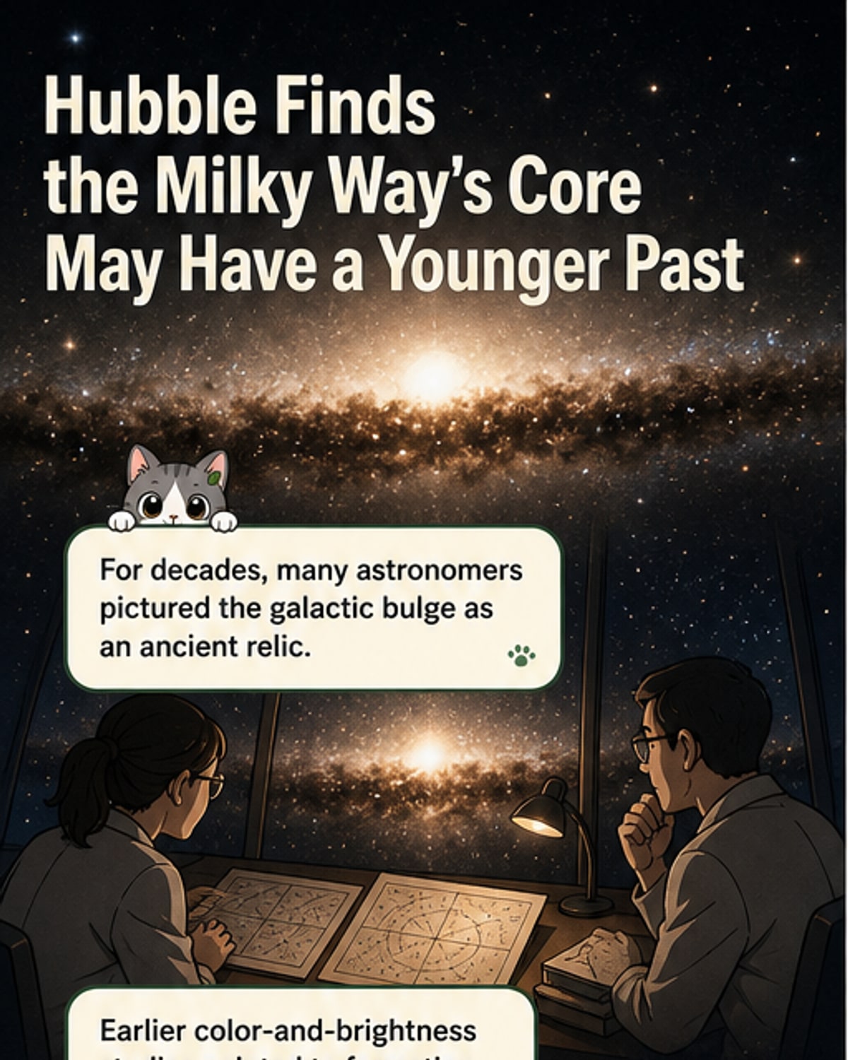 Hubble probes Milky Way’s core age