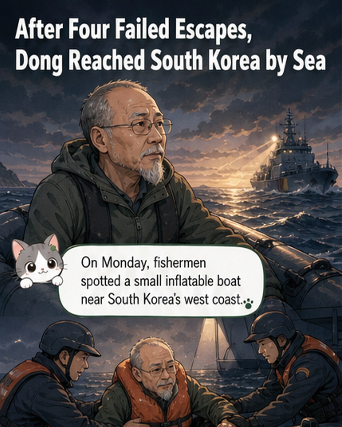 Ex-Cop’s 30-Hour Sea Escape