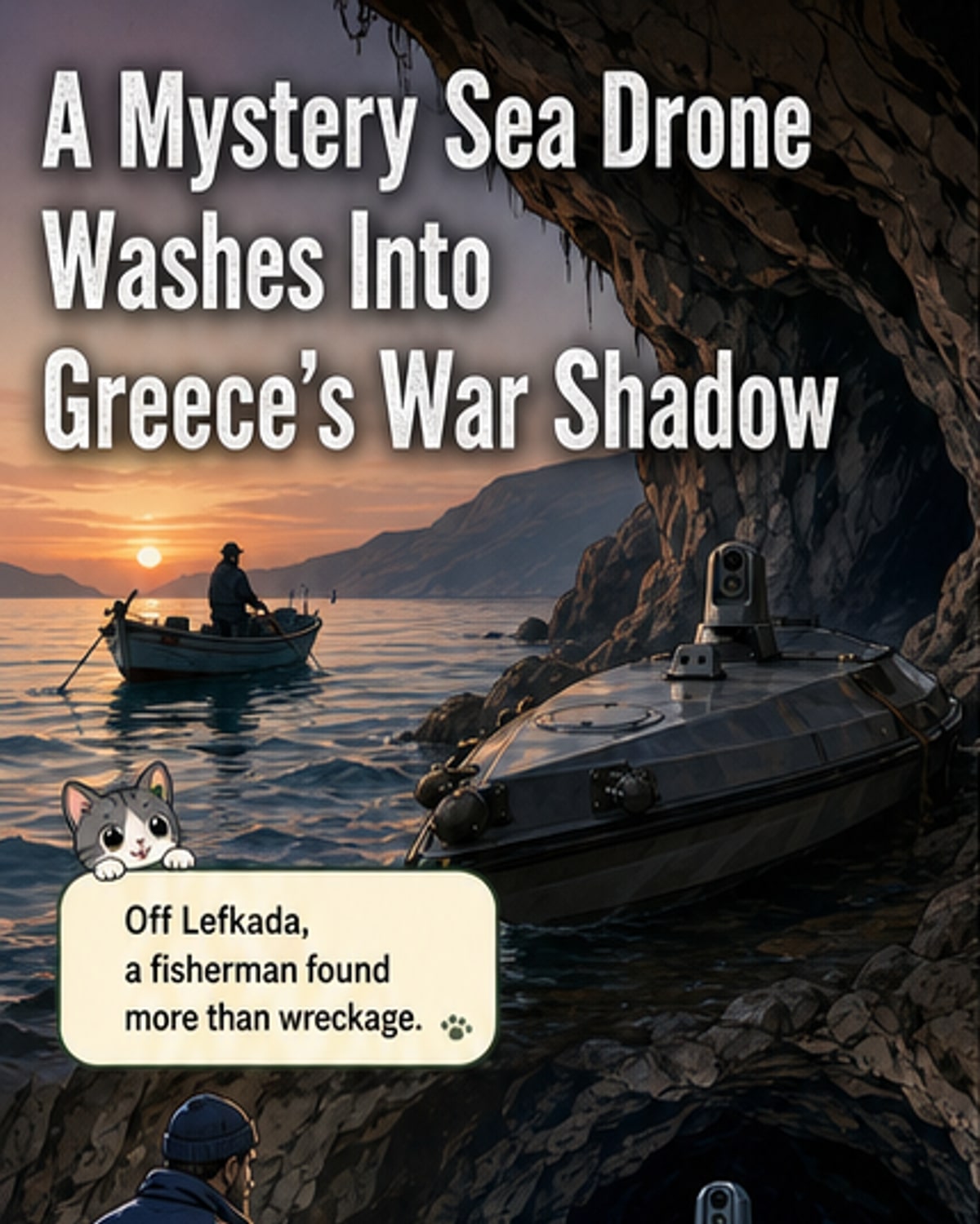 Mystery drone washes ashore in Greece