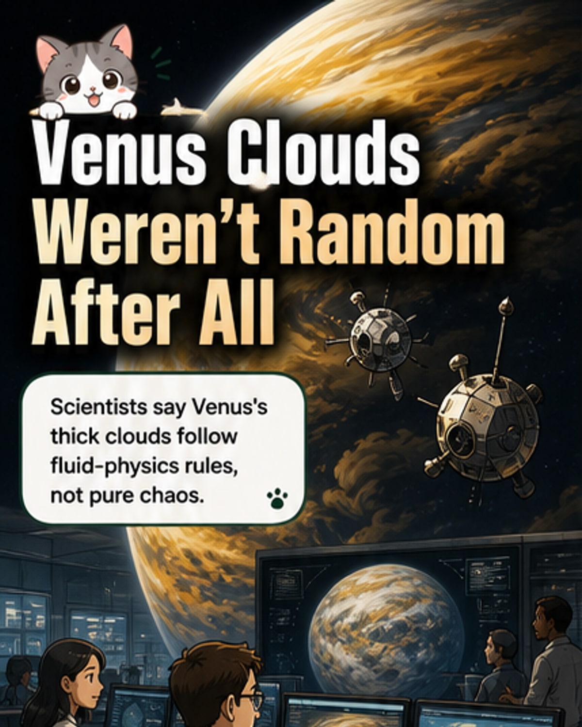 Venus Clouds Follow Predictable Flow
