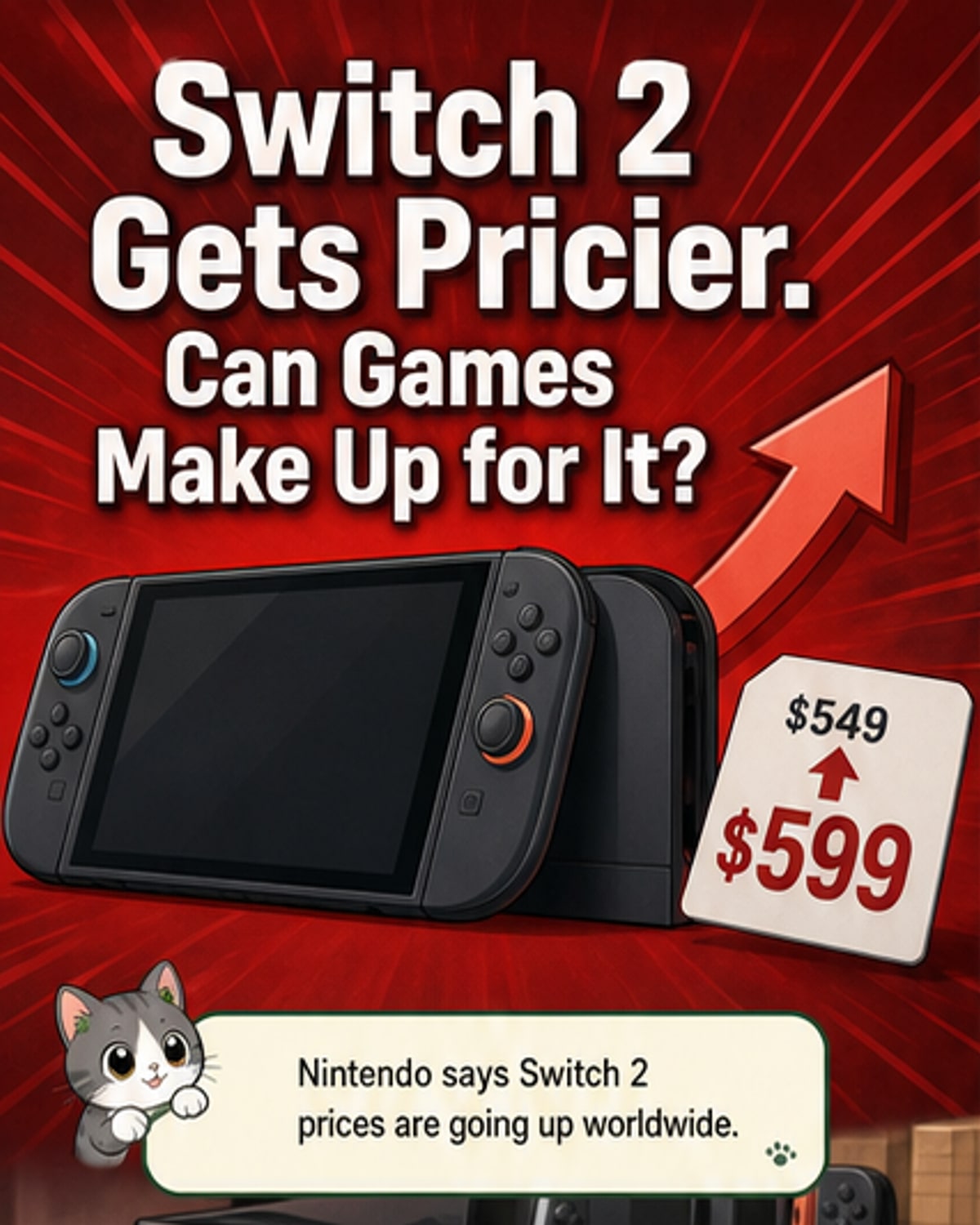 Nintendo apologizes for Switch 2 price hike