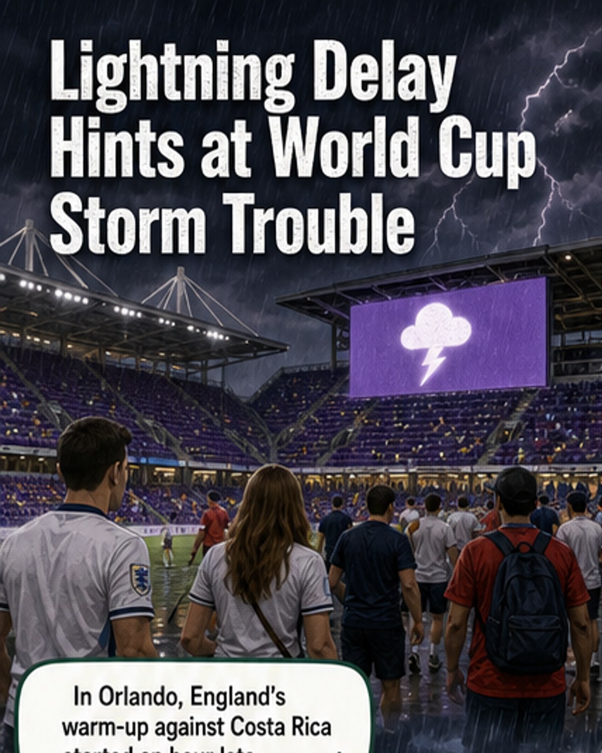 Weather Delay Hits England Warm-Up