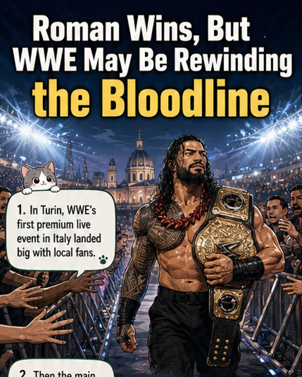 WWE Clash in Italy: Reigns wins, but story feels recycled