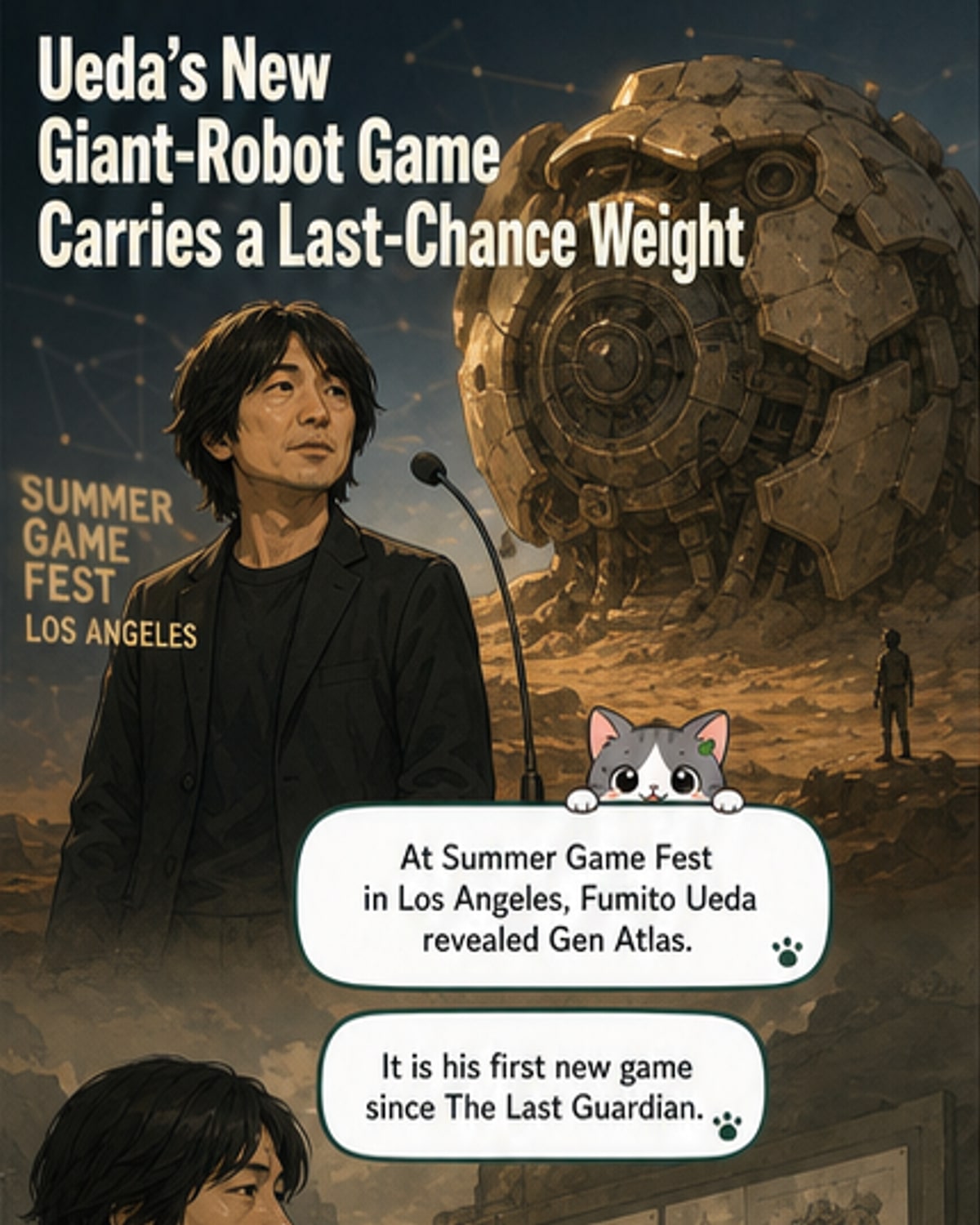Fumito Ueda’s Next Epic: Giant Robots & Final Visions