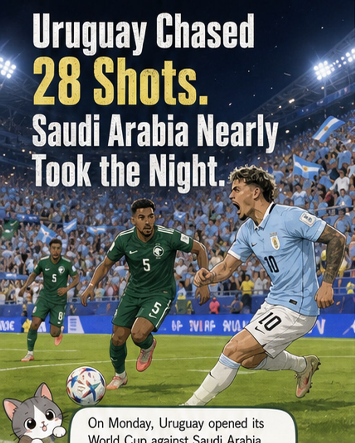 Uruguay and Saudi Arabia Share Points