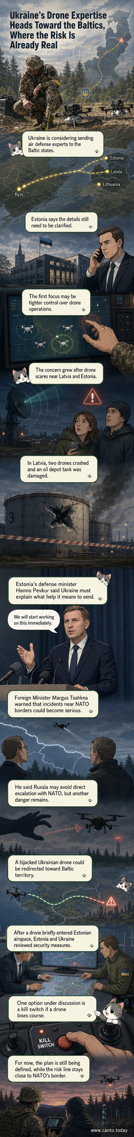 Damaged oil tank at Rezekne depot in Latvia after a drone incident, May 2026