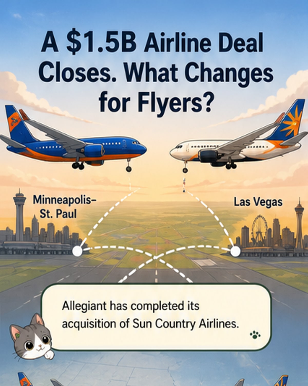 Allegiant absorbs Sun Country in $1.5B deal