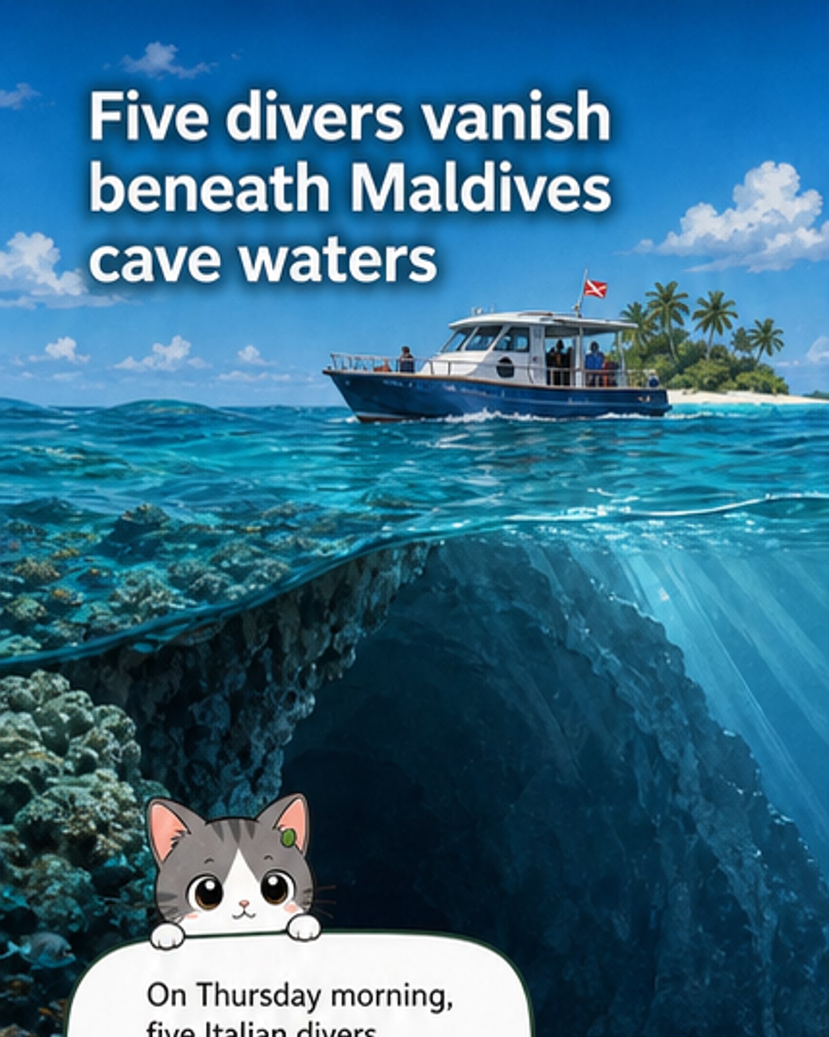 Five Italians die in Maldives cave dive