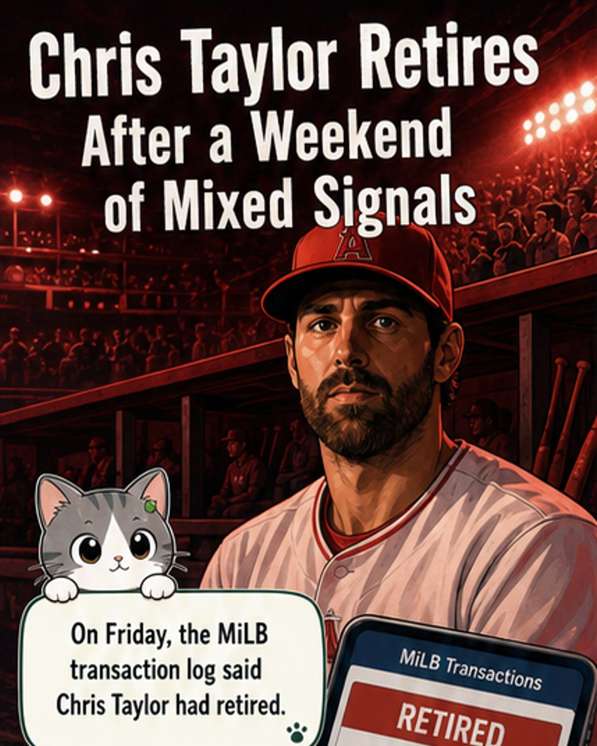 Chris Taylor retires after 12 MLB seasons