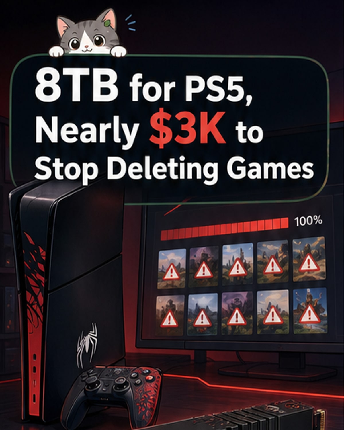 8TB SSD for PS5 Fits 200 Games