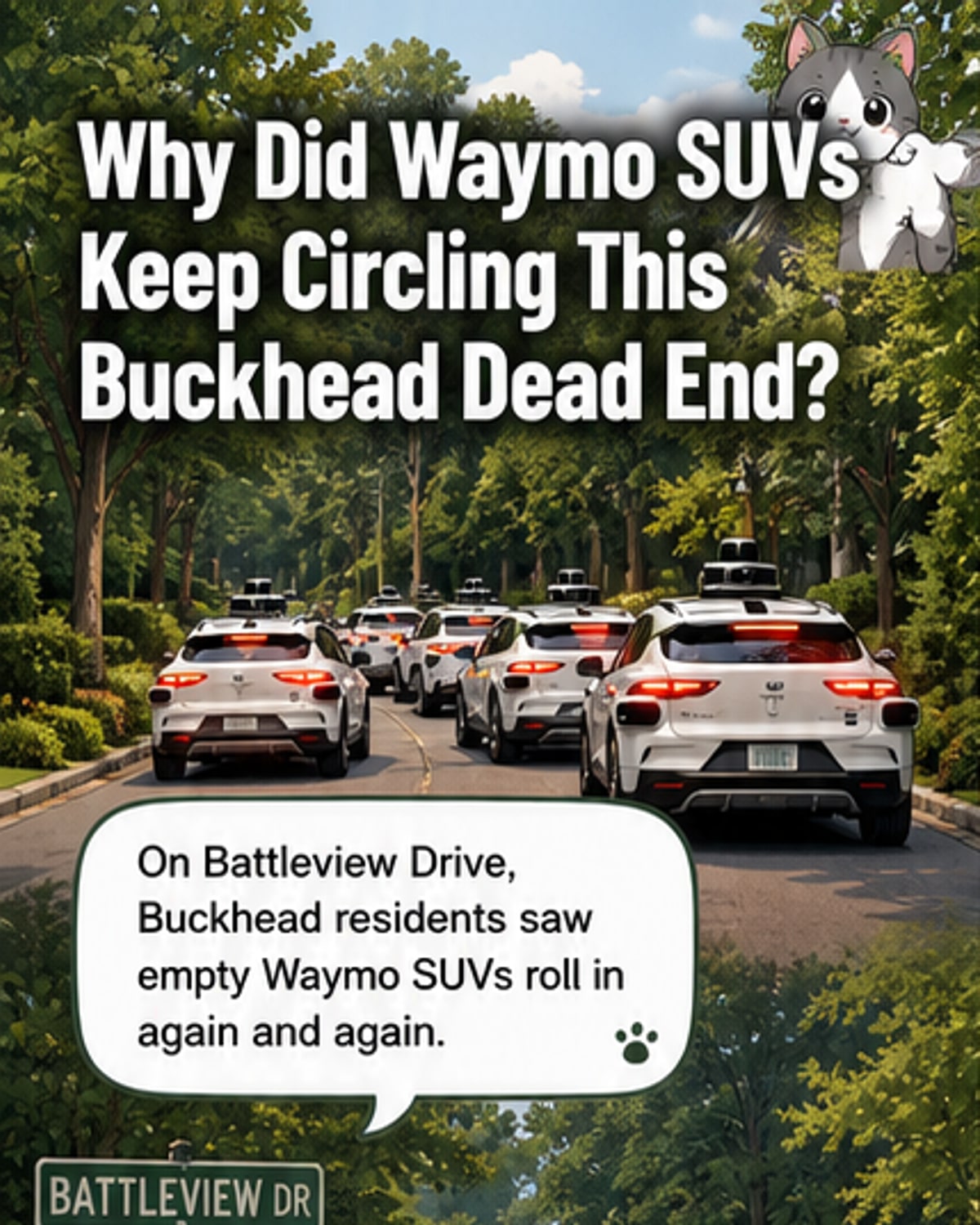Empty Waymo robotaxis trapped in loop