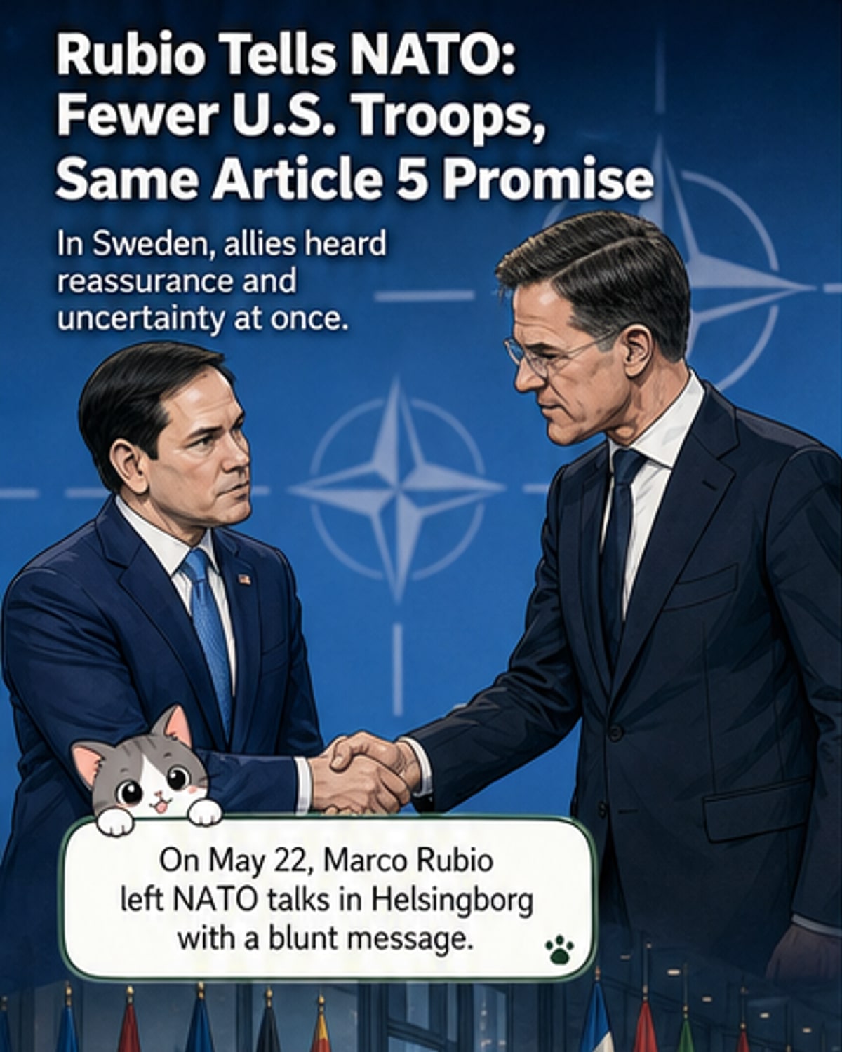 US Signals Shift in NATO Troop Role