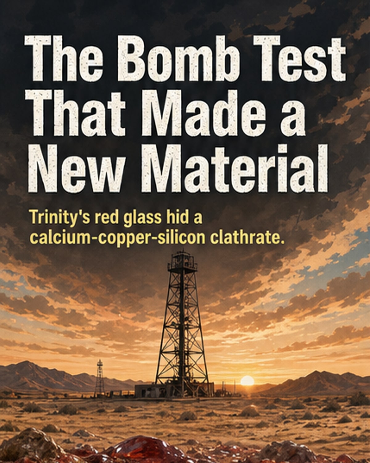 Atomic Blast Created New Material