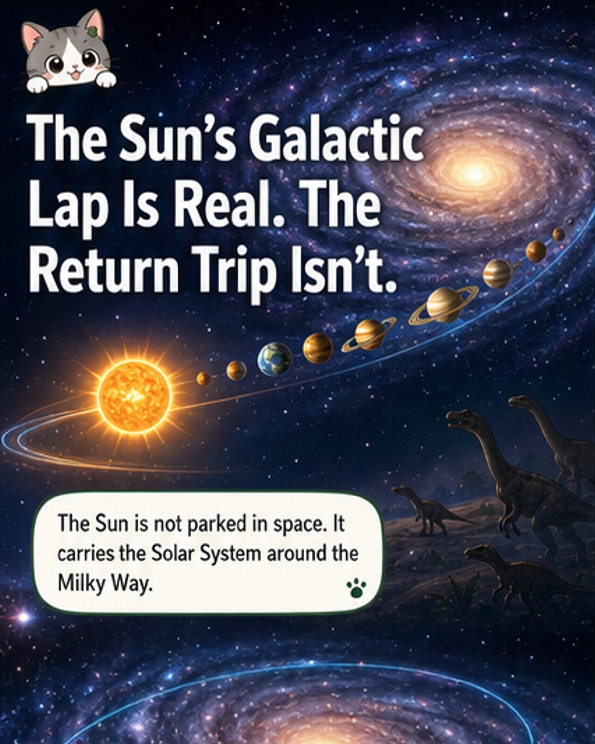 We’ve Nearly Orbited the Galaxy Once Since Dinosaurs Emerged