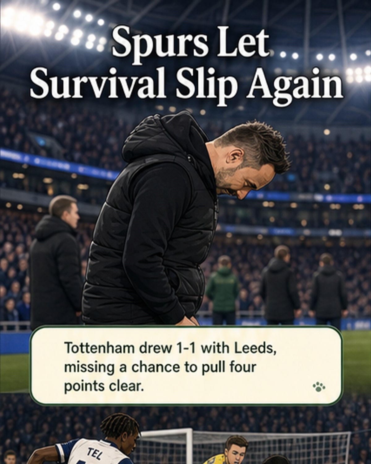 Spurs' survival hopes dented