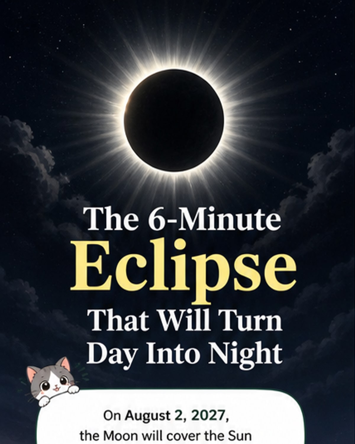 The 6-minute eclipse turning day to night