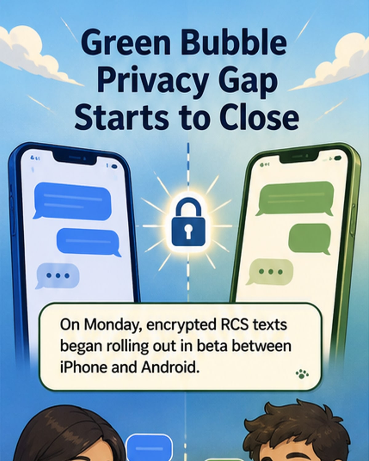 Android and iPhone texts now encrypted