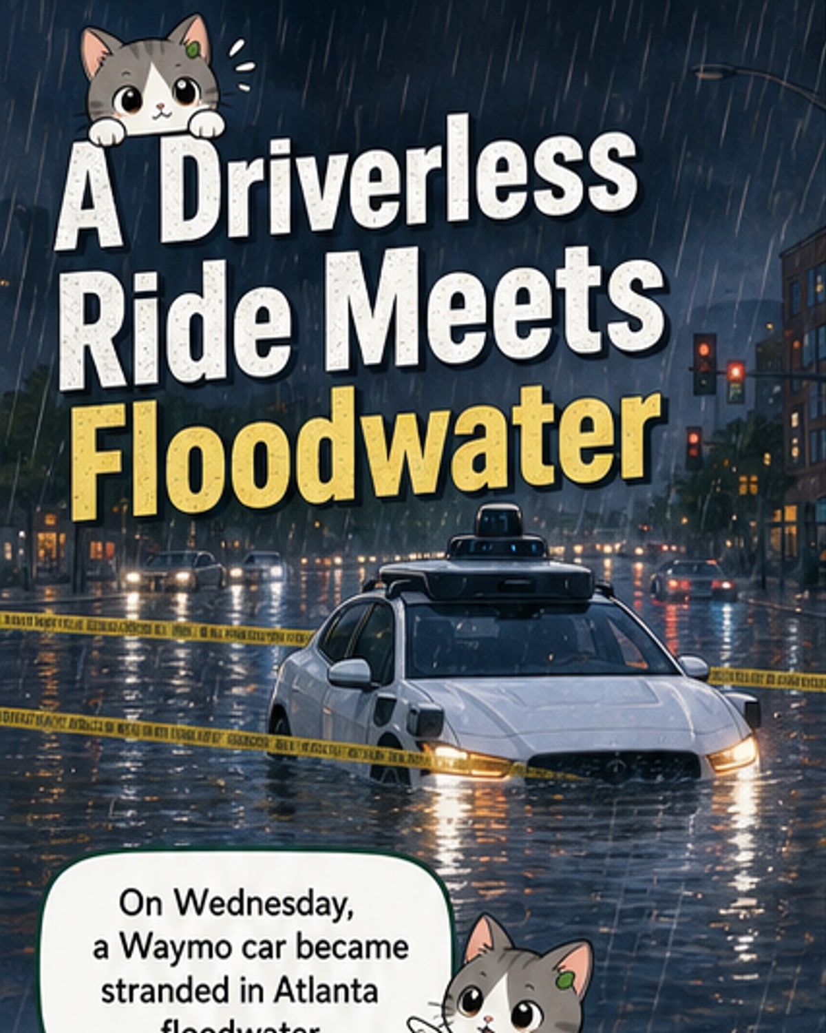 Waymo Halts Rides After Flood Stranding