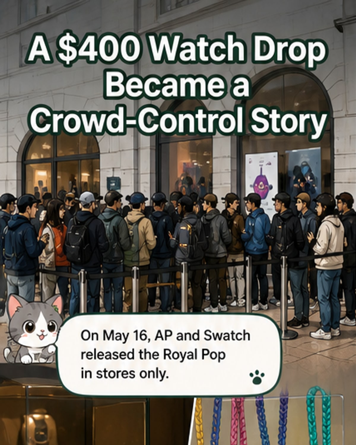 AP x Swatch Launch Sparks Chaos