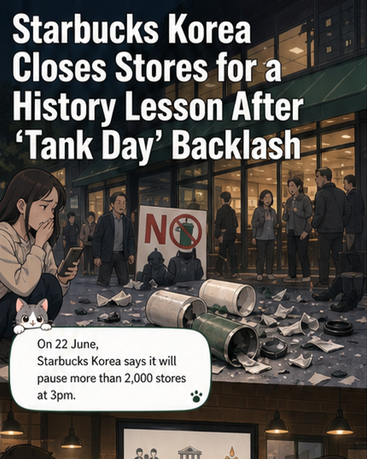 Starbucks Korea shuts all stores for history lesson