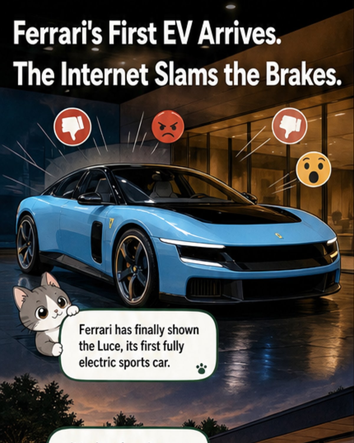 Ferrari’s EV Stirs Outrage