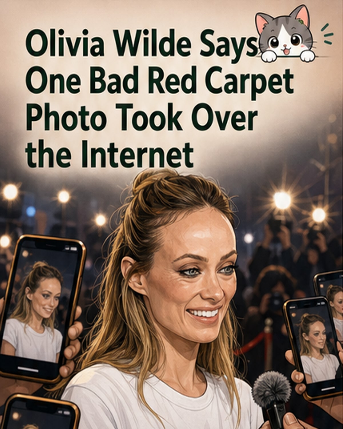 Olivia Wilde on Viral Red Carpet Photo