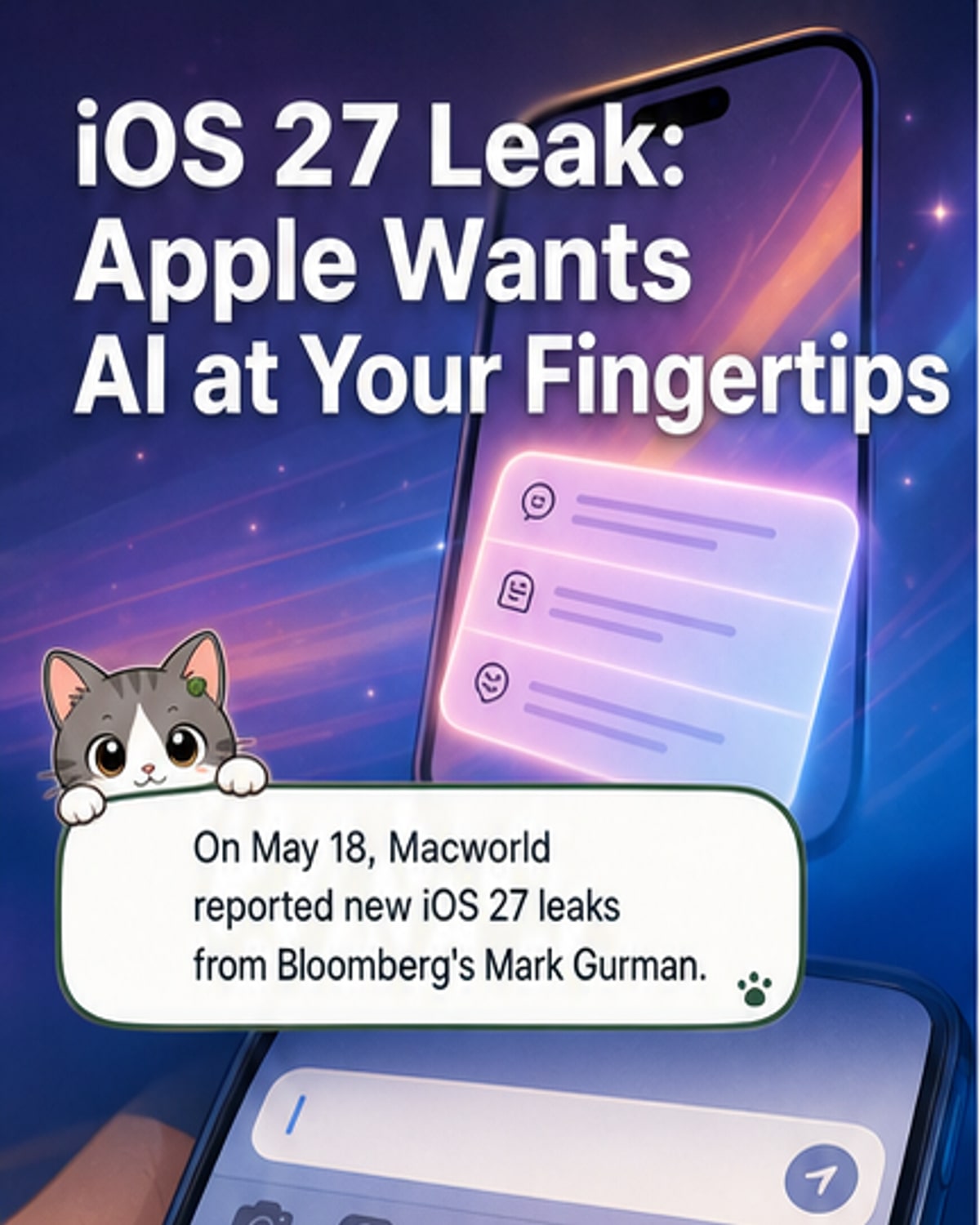iOS 27’s AI leap revealed in leaks