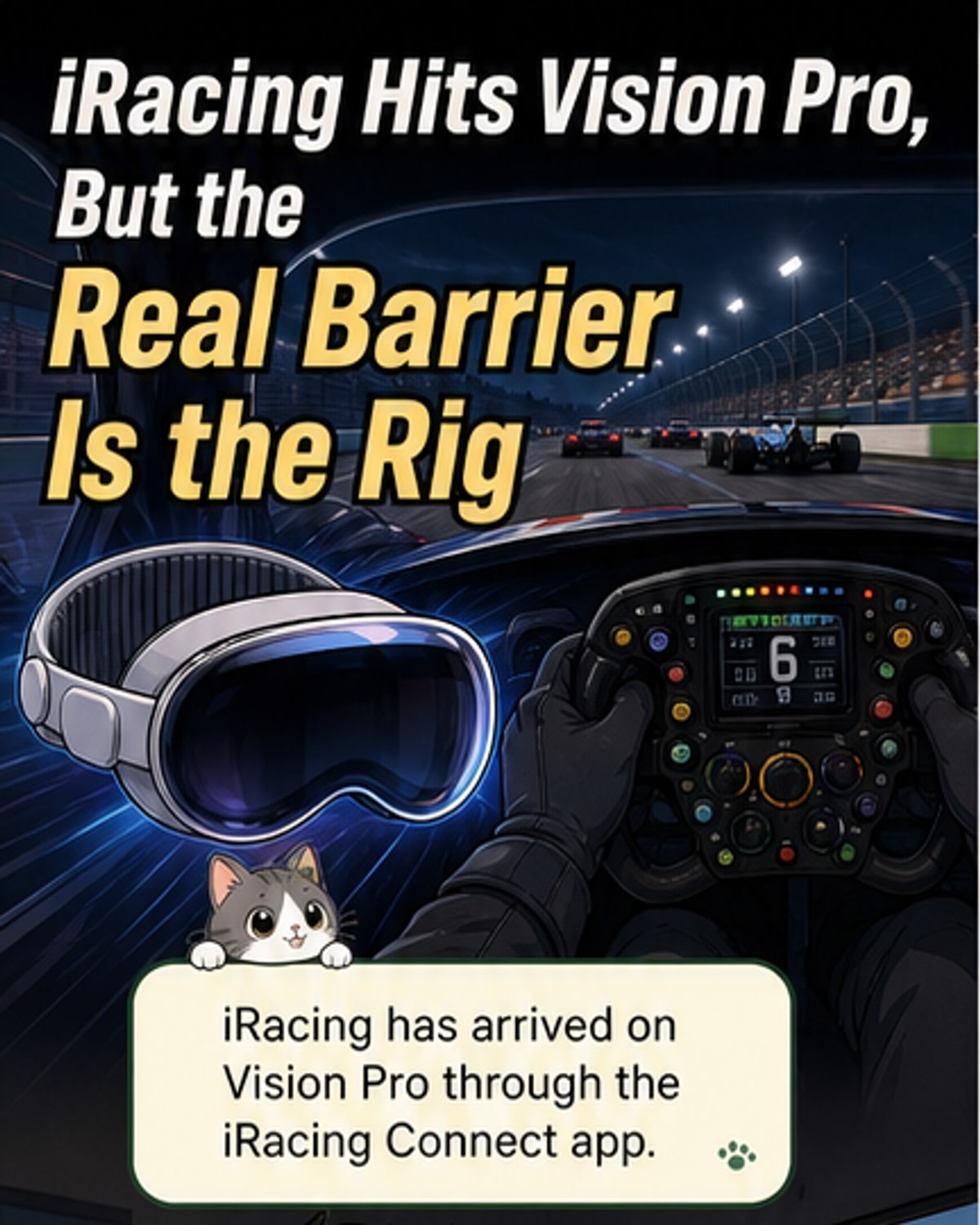 iRacing hits Vision Pro with high-end specs