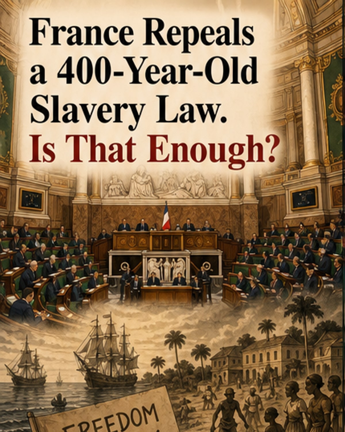 France Scraps 400-Year-Old Slavery Code