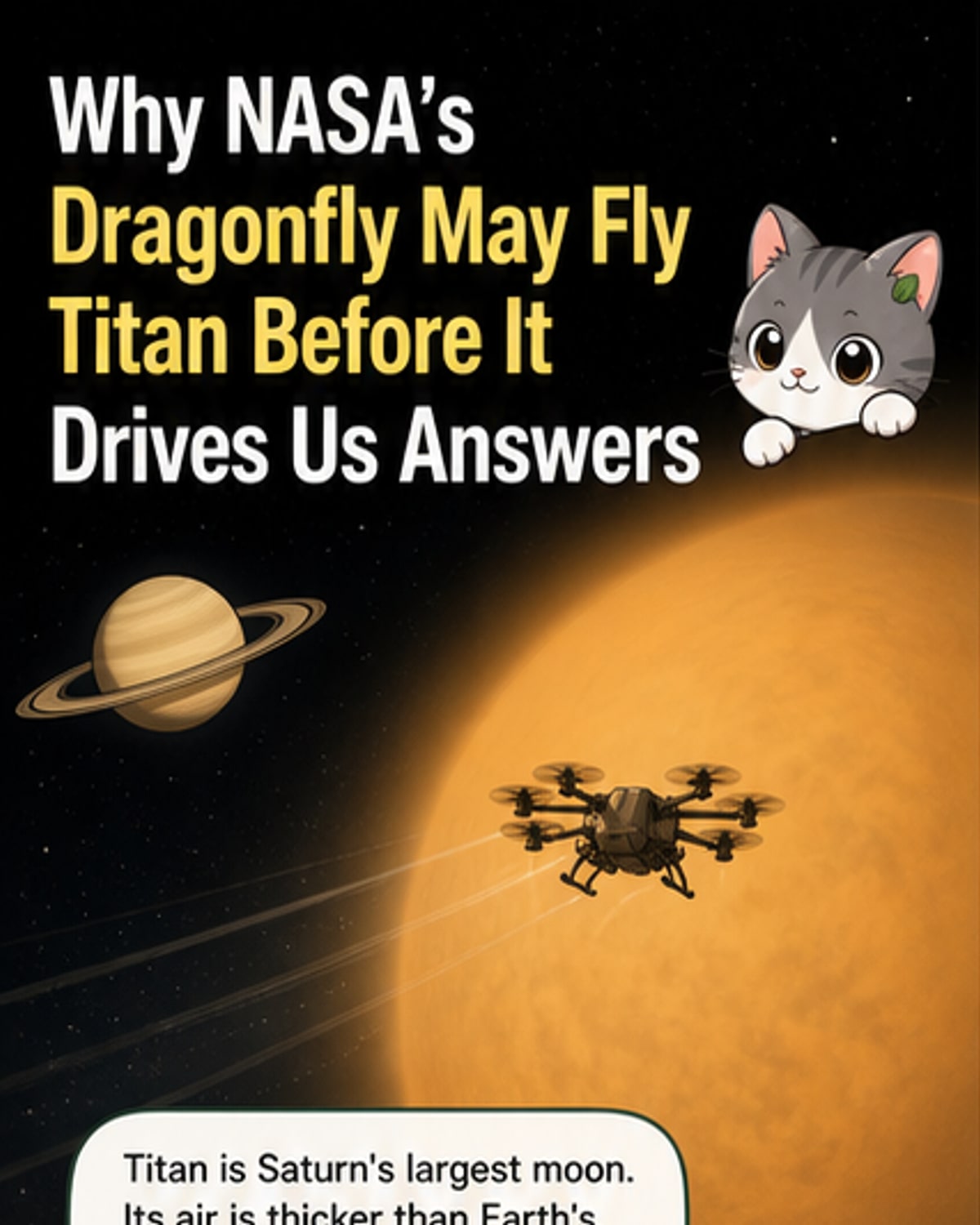 NASA’s drone mission to fly on Titan