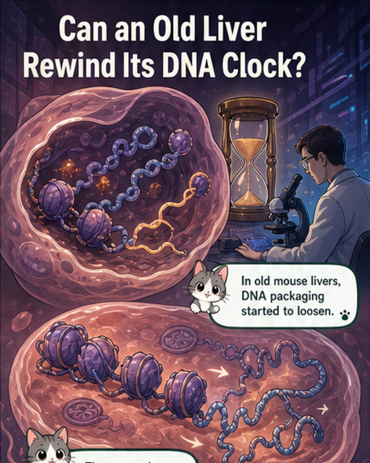 Old livers restored toward youthful state