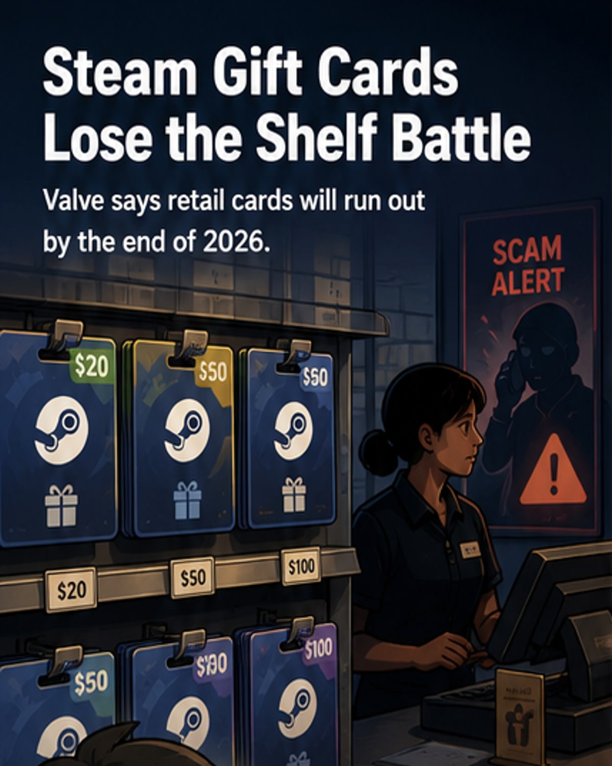 Valve Ends Physical Steam Gift Cards