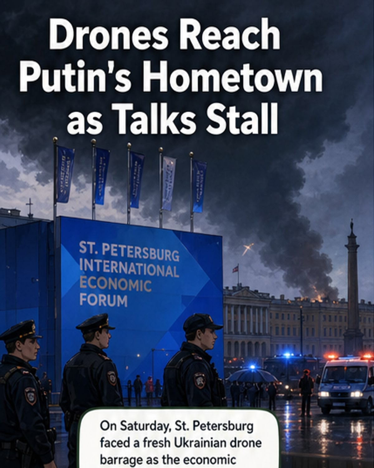 Ukraine strikes St. Petersburg again