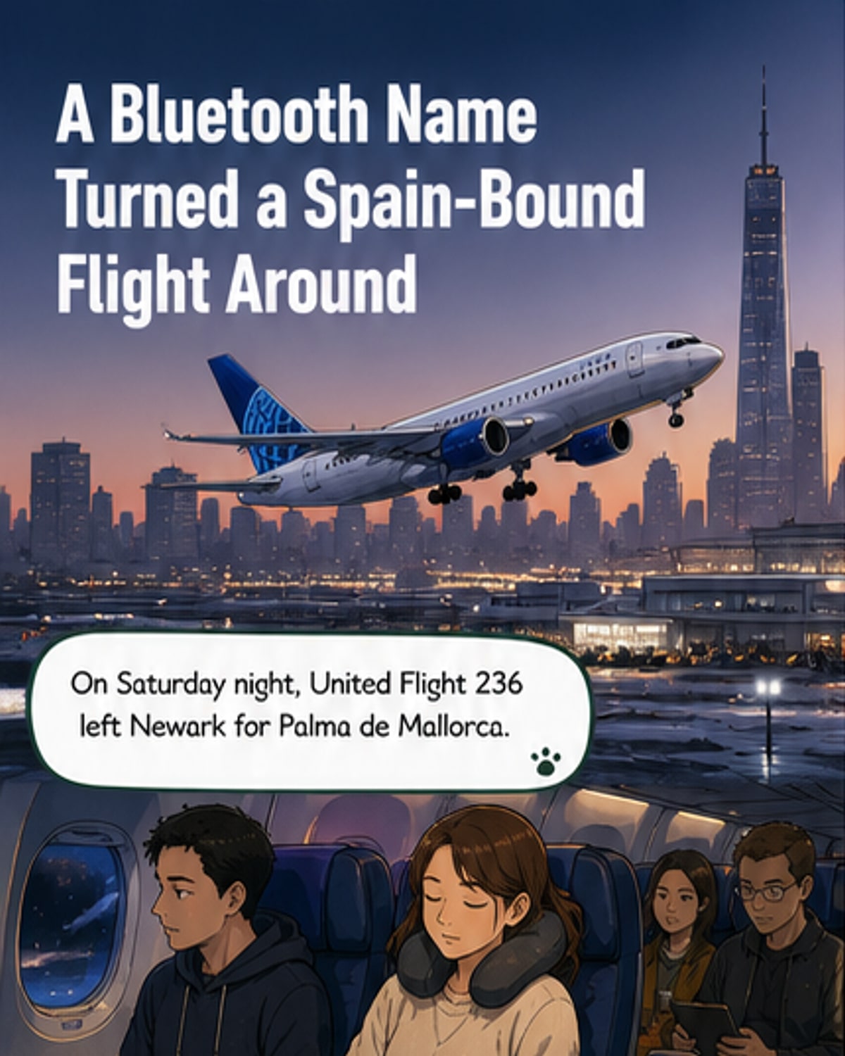 Flight Turned Around Over Bluetooth Name