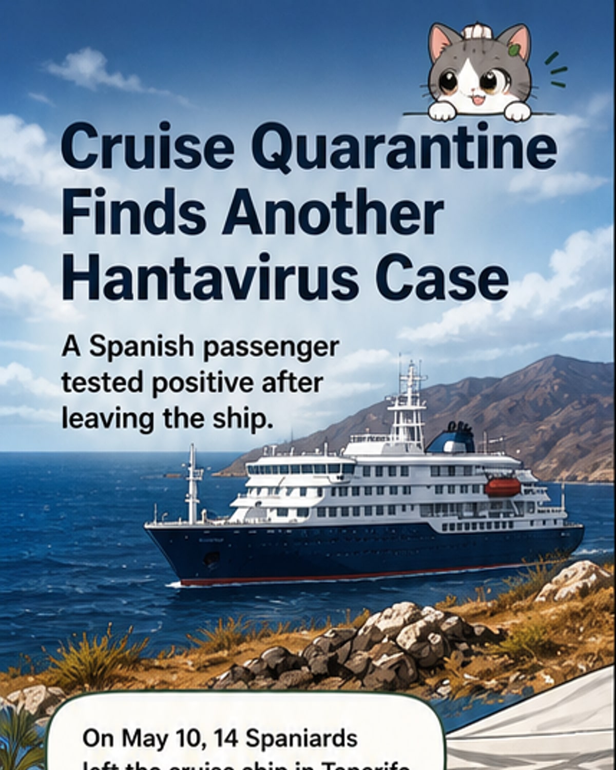 Second Spaniard tests positive after cruise hantavirus outbreak