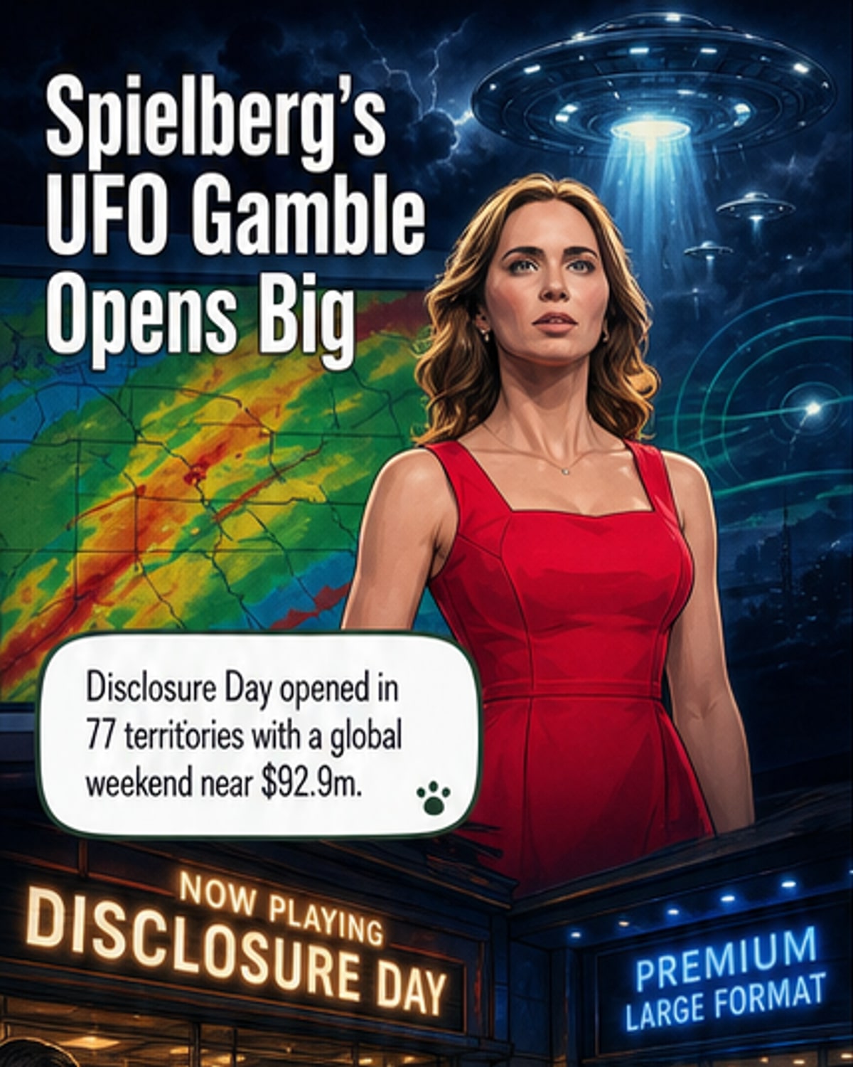 Spielberg’s UFO Thriller Opens Strong
