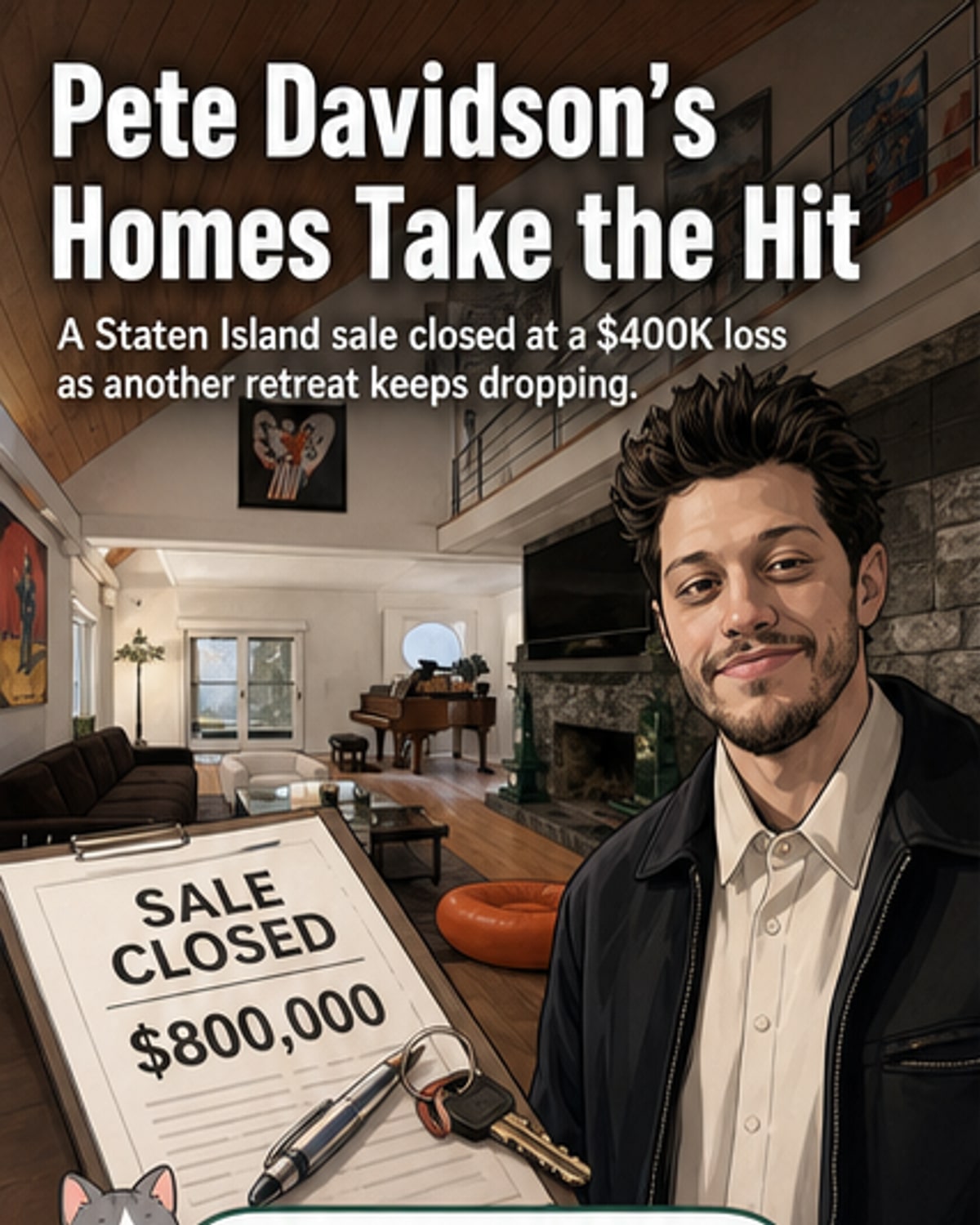 Pete Davidson Sells Home at $400K Loss