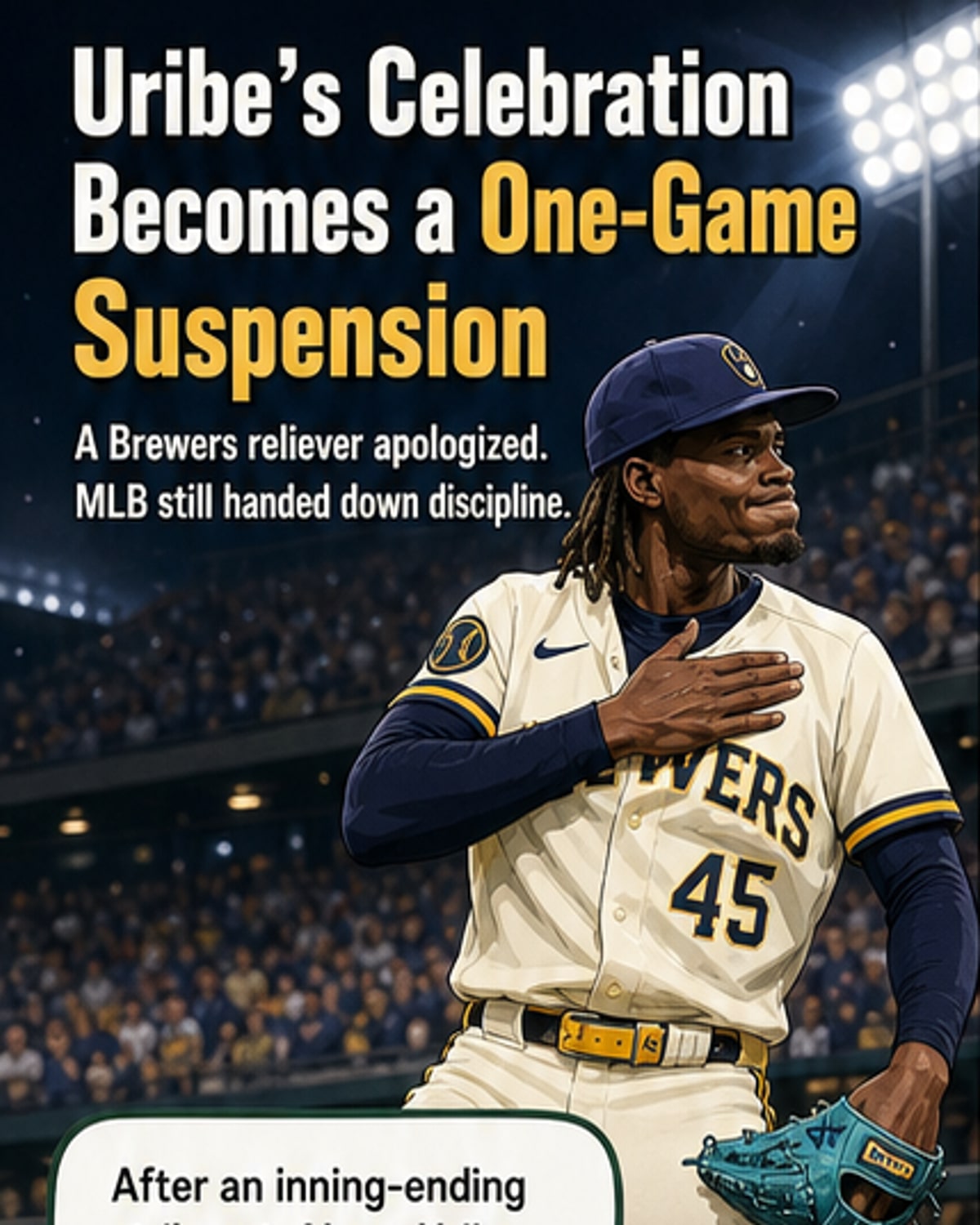 Brewers pitcher suspended for crotch chop