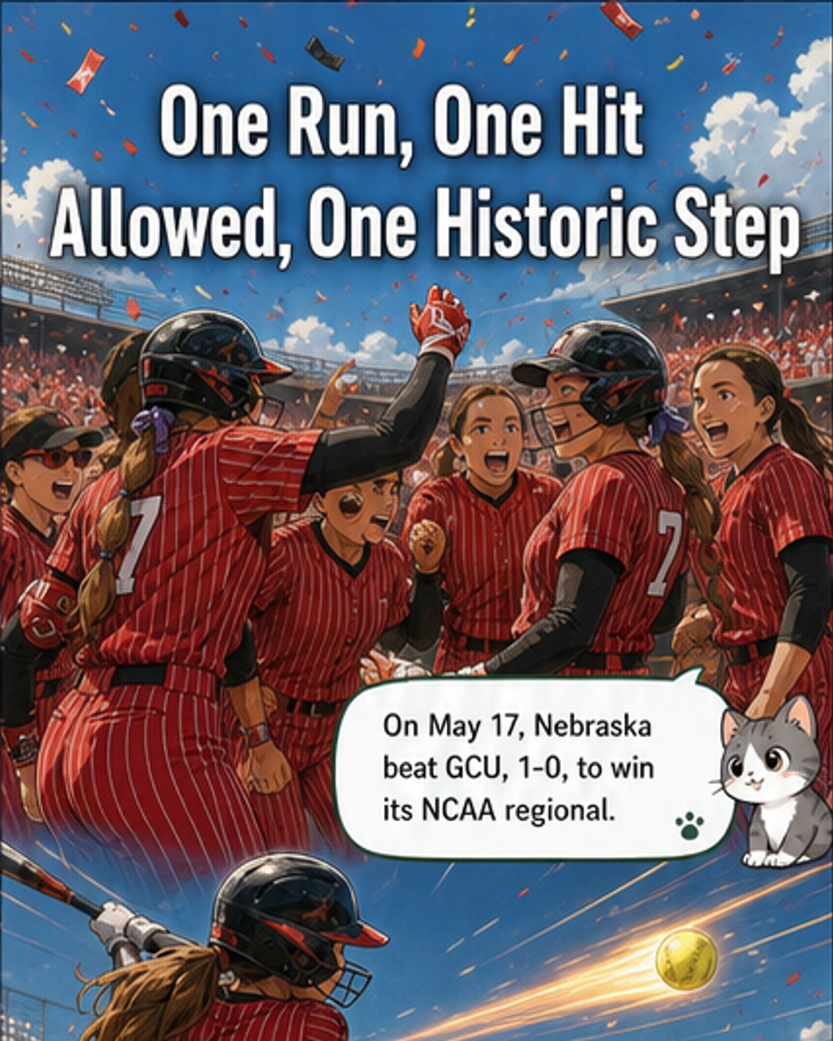 Nebraska Softball Reaches Super Regionals