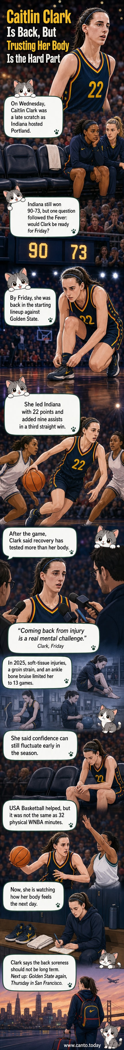 Caitlin Clark in Indiana Fever uniform, sitting on the bench with a pensive expression after exiting a game due to injury.