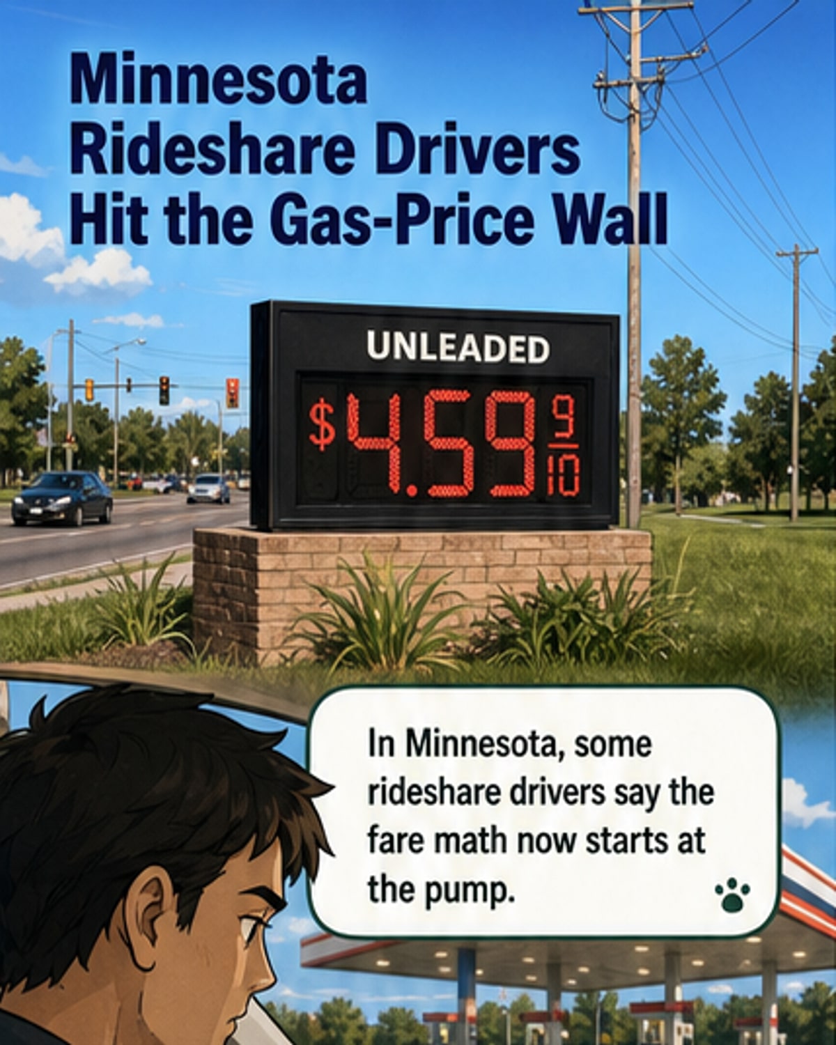 Rideshare Drivers Squeezed by High Fuel Costs