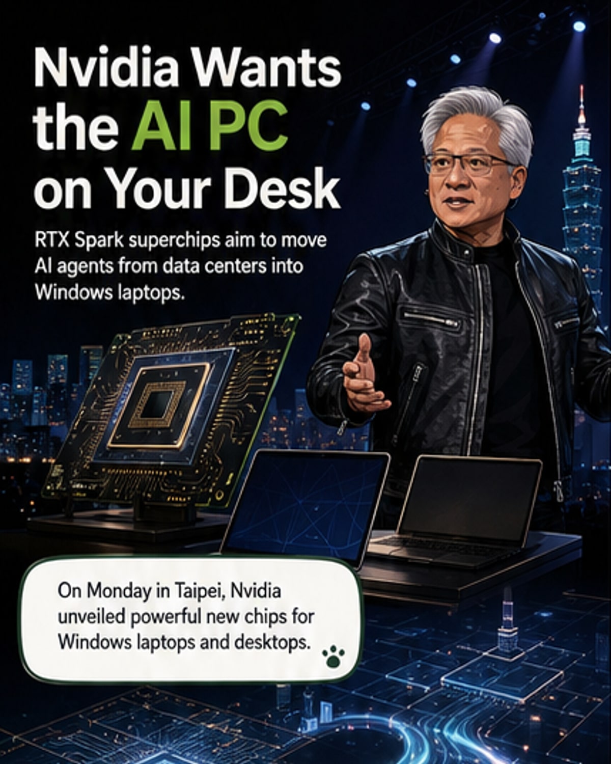 Nvidia reinvents the PC with AI superchip