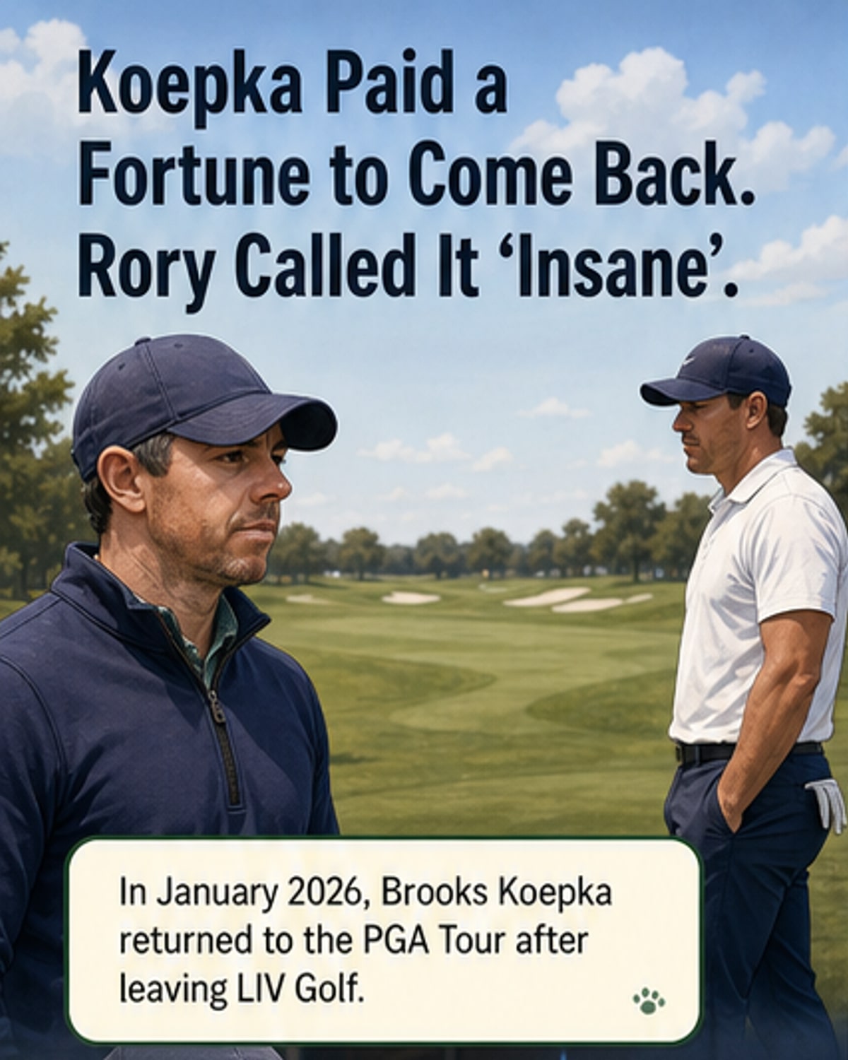 McIlroy: Koepka's return cost 'insane'