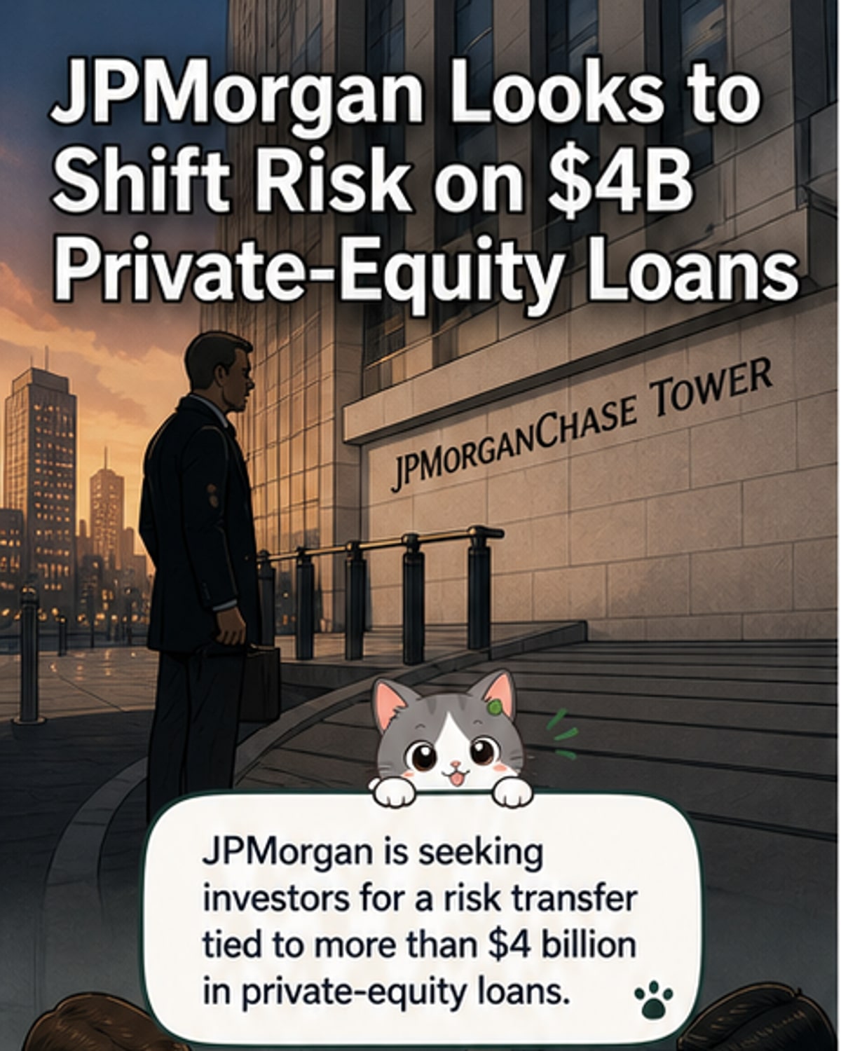 JPMorgan moves to shift $4B in loan risk