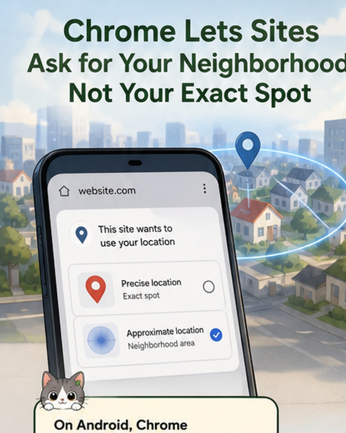 Chrome Adds Approximate Location Sharing