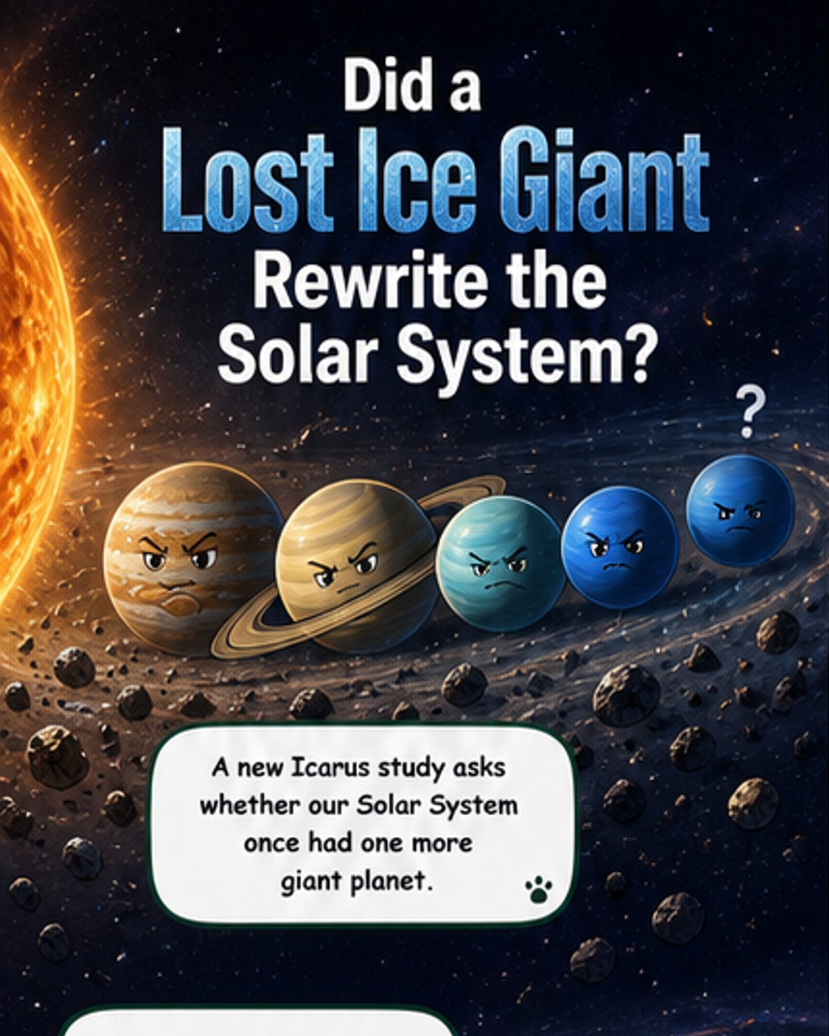 Solar System Had a Fifth Giant Planet?