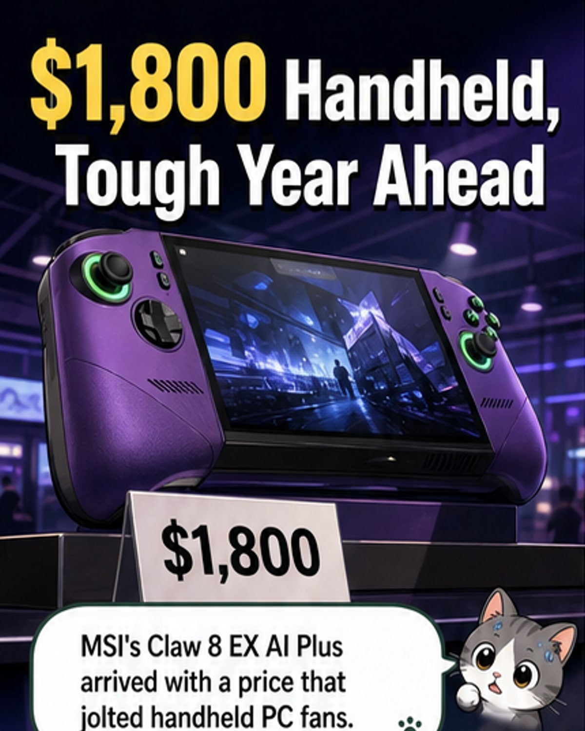 MSI Claw Priced at $1,800