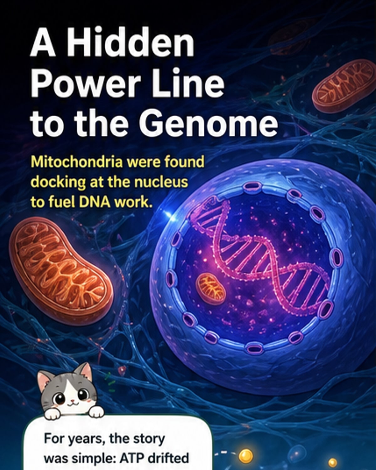 Mitochondria Plug Directly Into the Nucleus