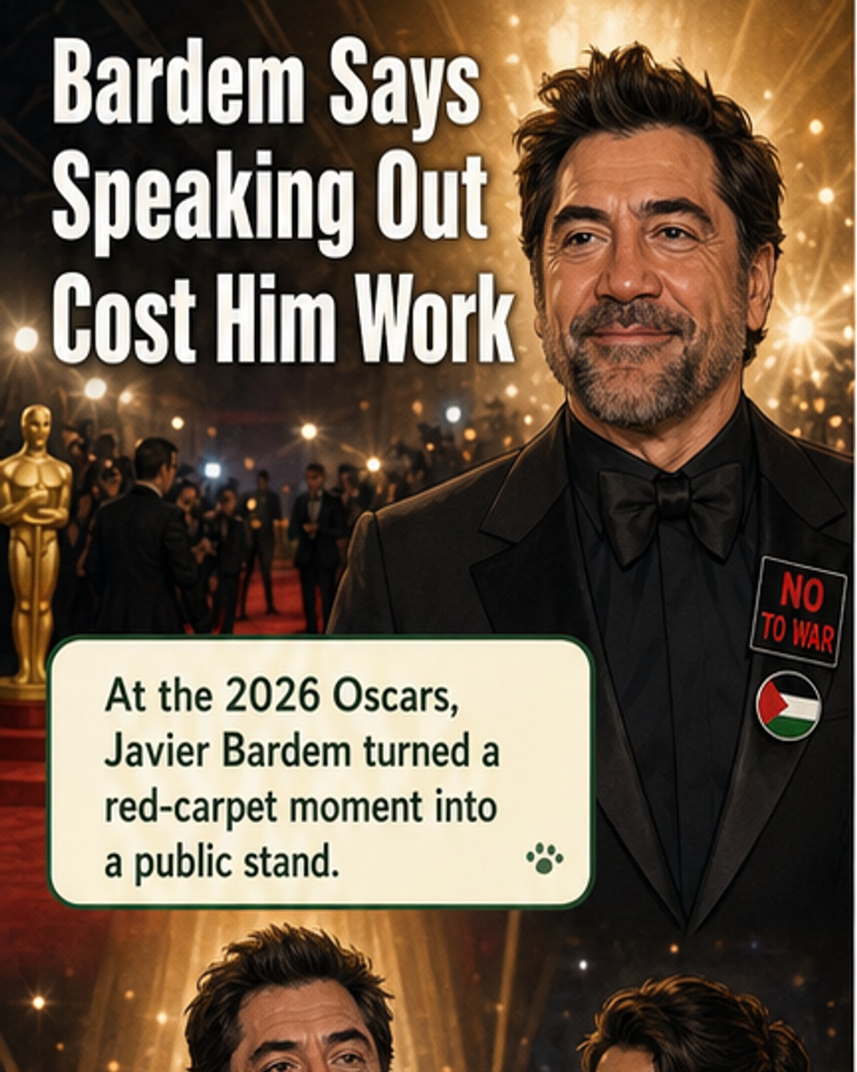 Bardem: 'I’ve lost roles over Palestine stance'